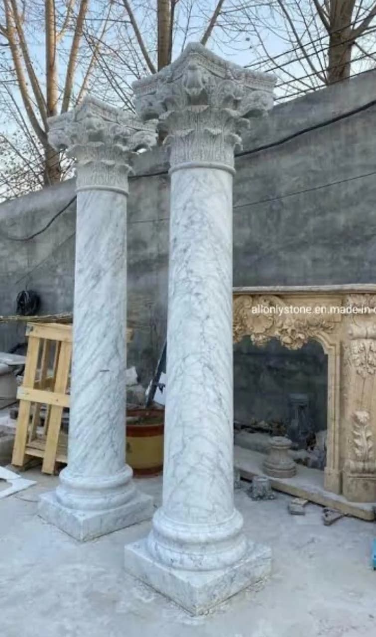 Ornamental columns supplied as a GRC and GRG reference